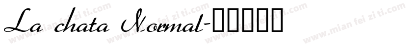 La chata Normal字体转换